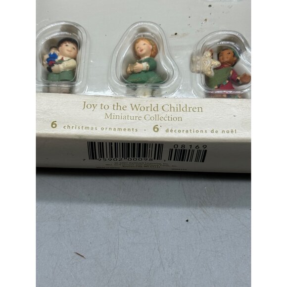 Hallmark Keepsake Joy To The World Children Miniature Ornaments Set 6 2007 READ - Picture 3 of 9